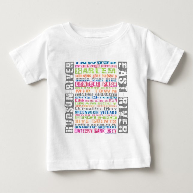 T-shirt Bairros de Nova Iorque (Frente)