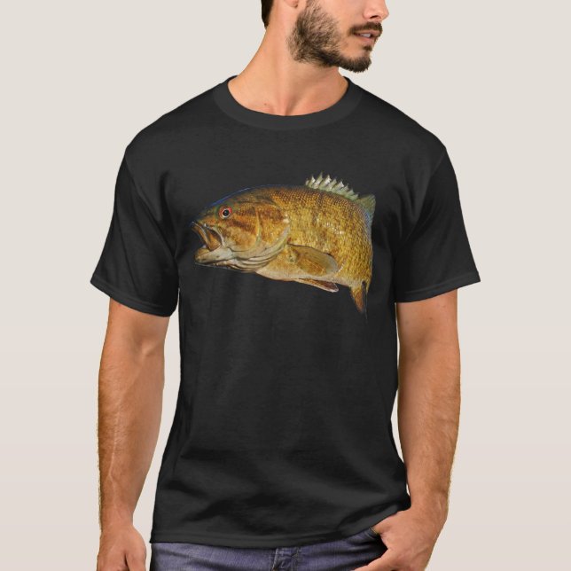 T-shirt Baixo de Smallmouth (Frente)