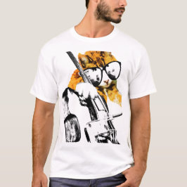 T-shirt baixo do gato