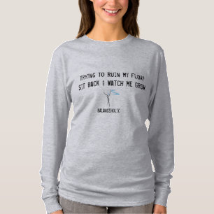 T-shirt BALANCEHOLIC sentam-se para trás e olham-se me