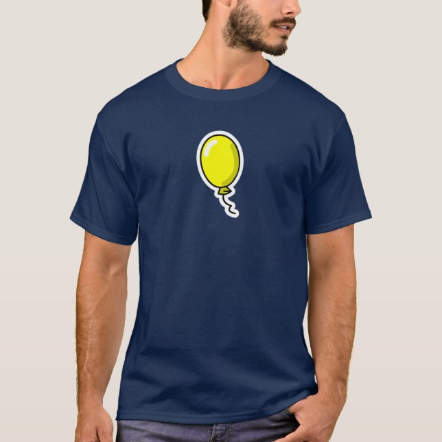 T-shirt Balão amarelo escuro de Phell (Frente)