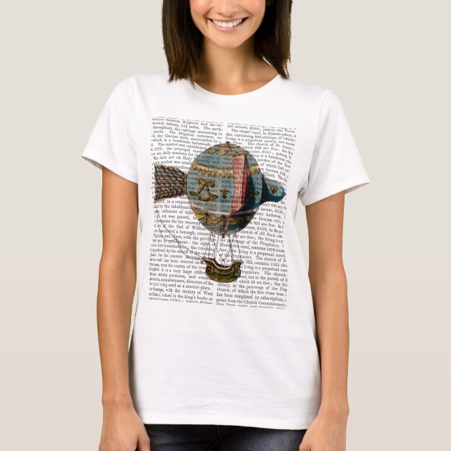T-shirt Balão De Ar Quente Com Pé De Cauda (Frente)