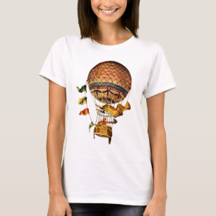 T-shirt Balão de ar quente com sinalizadores