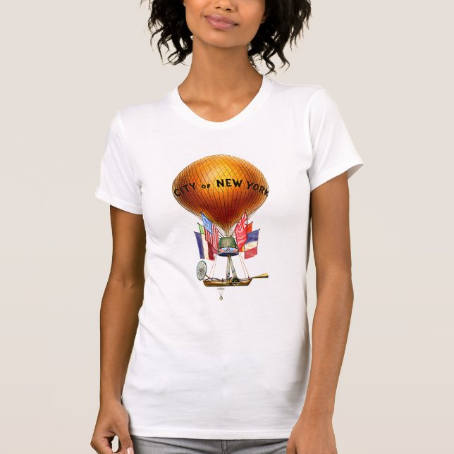 T-shirt Balão de Ar Quente de Nova Iorque (Frente)