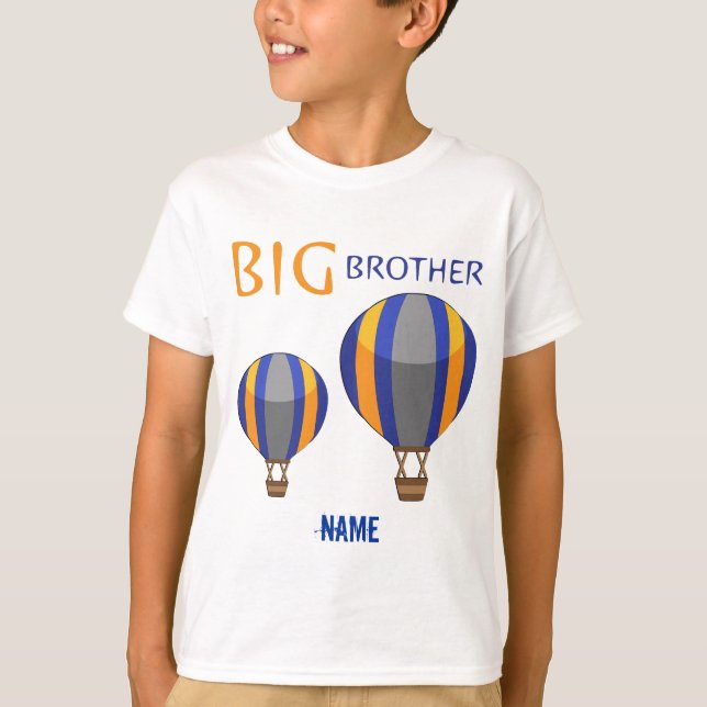 T-shirt Balão de ar quente do big brother personalizado (Frente)