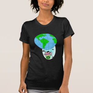 T-shirt Balão de ar quente do Dia da Terra