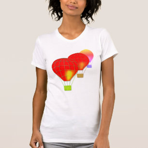T-shirt Balão de ar vermelho