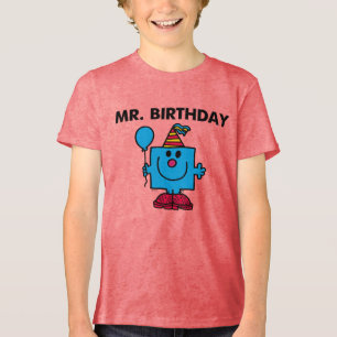 T-shirt Balão do feliz aniversario do Sr. Aniversário
