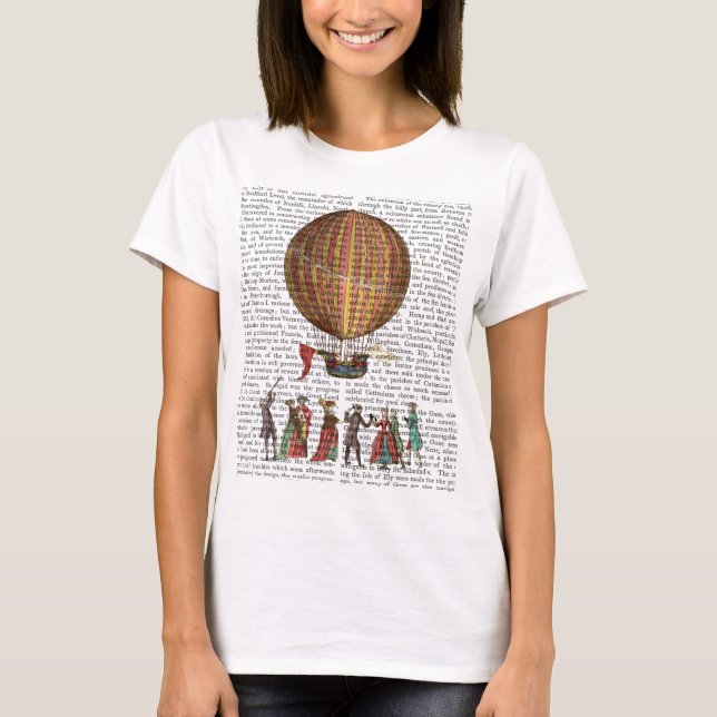 T-shirt Balão E Pessoas De Ar Quente (Frente)