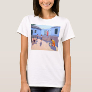 T-shirt Baldes de água de enchimento Rajasthan India