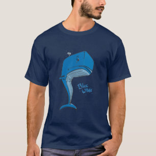 T-shirt Baleia azul - marinho
