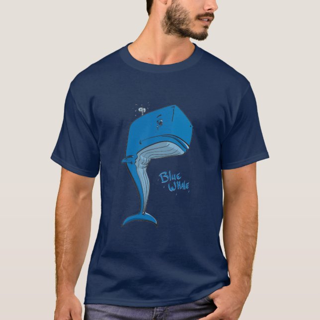 T-shirt Baleia azul - marinho (Frente)
