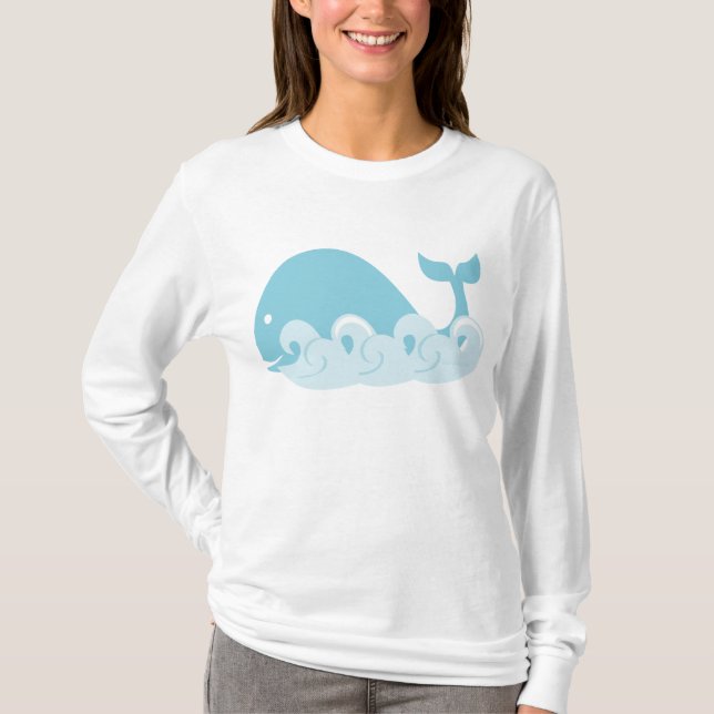 T-shirt Baleia e Ondas (Frente)
