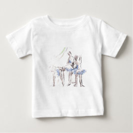 T-shirt Ballerina Balé de Aquarela