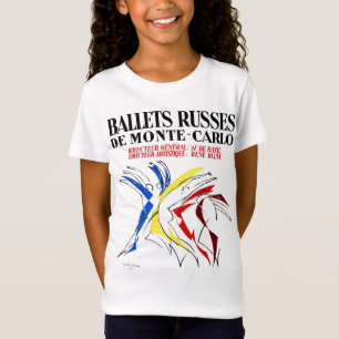 T-shirt Ballet Russos - Amante Dançarino Abstrato Arte