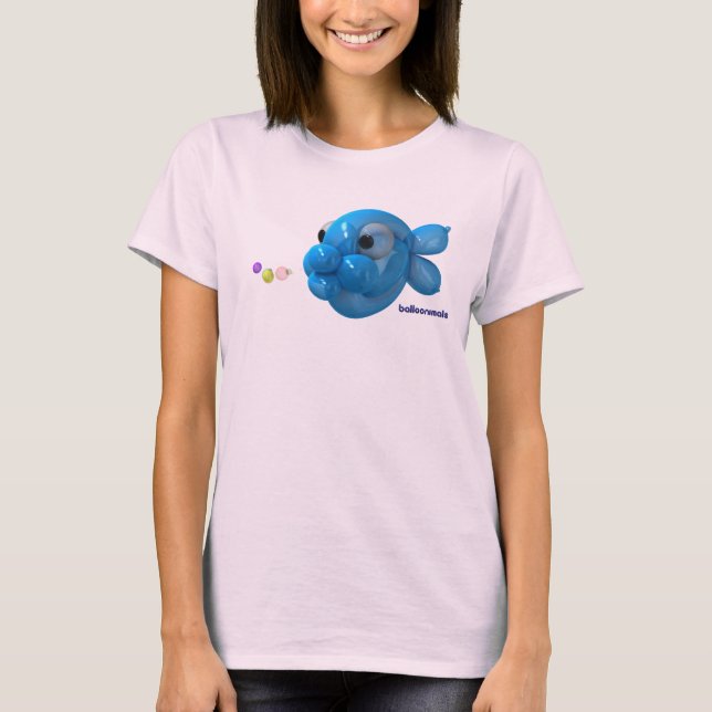 T-shirt Balloonimals borbulha os peixes! (Frente)
