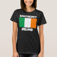 Ballybofey, Irlanda com bandeira irlandesa