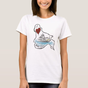 T-shirt Balsa da ilha de Guemes