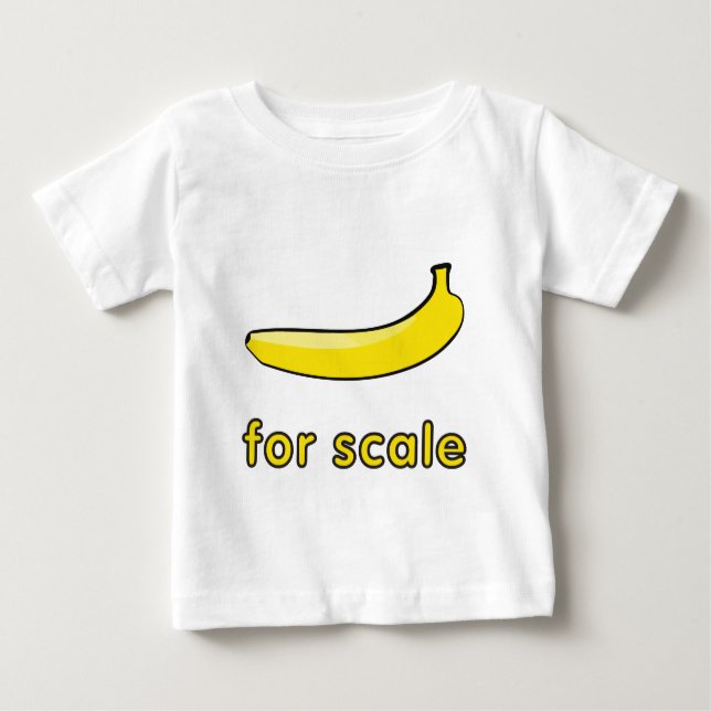 T-shirt Banana para a escala Meme (Frente)