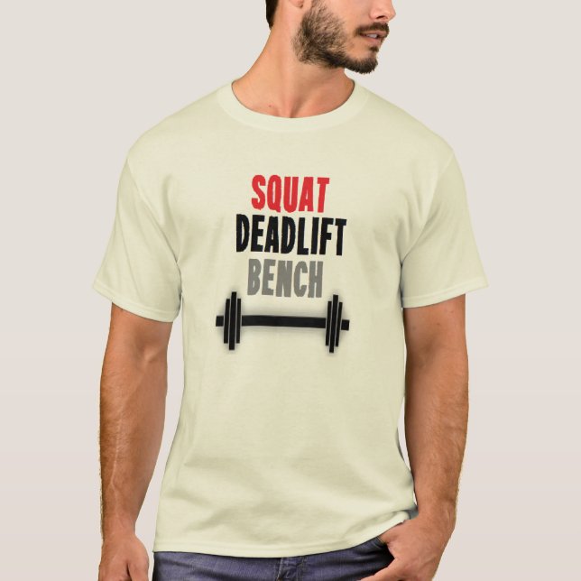 T-shirt Banco de Deadlift da ocupa (Frente)