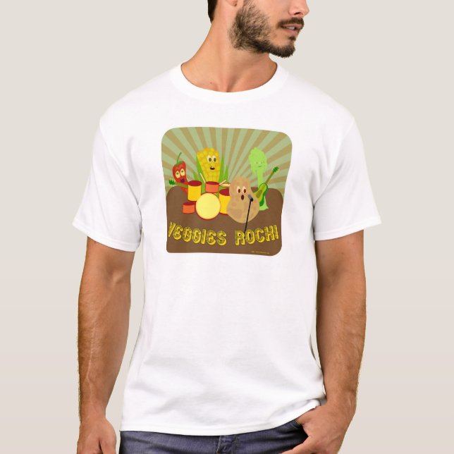 T-shirt Banda de Veggie incrível! (Frente)