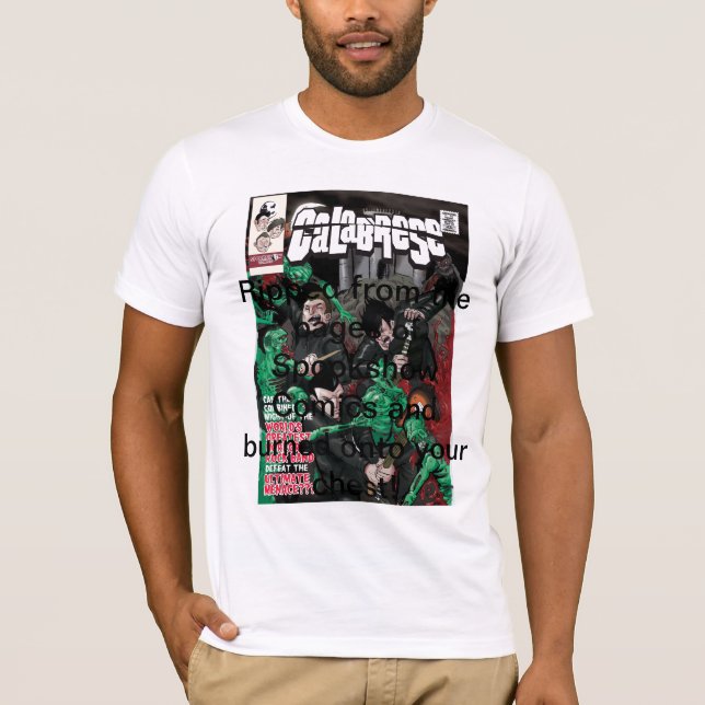 T-shirt Banda desenhada de Calabrese (Frente)