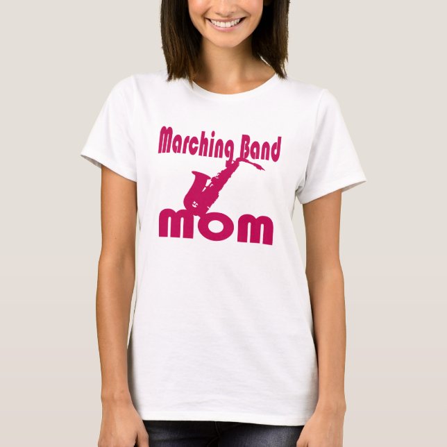 T-shirt Banda Marching Mãe Saxofone (Frente)