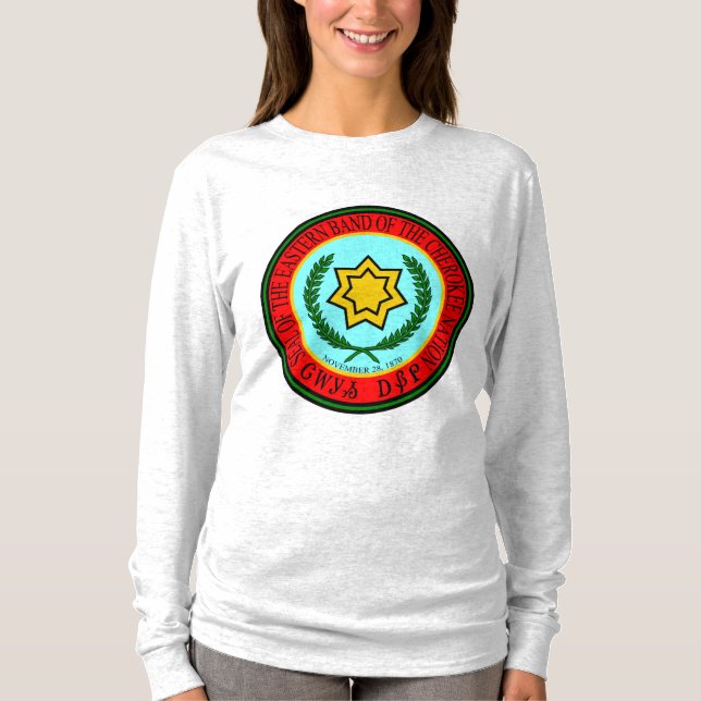 T-shirt Banda oriental do selo Cherokee (Frente)