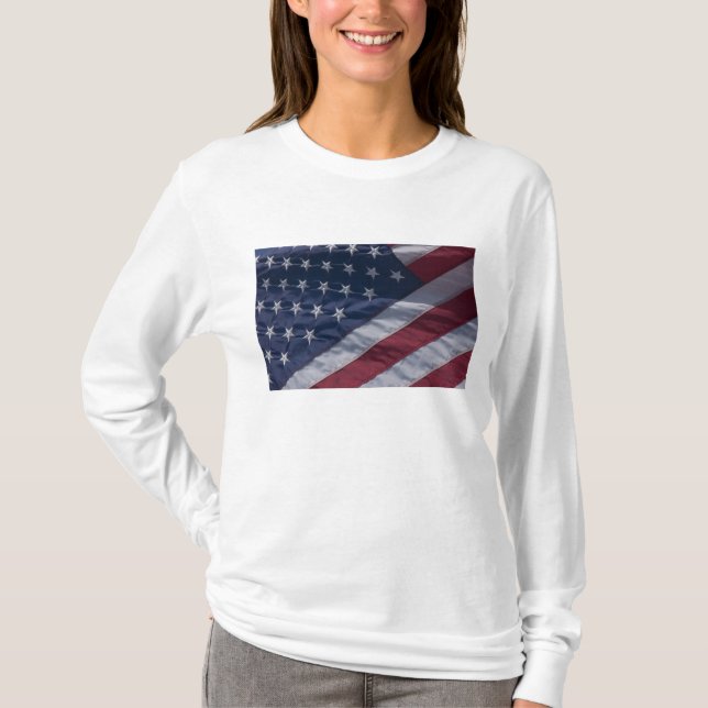 T-shirt bandeira americana. (Frente)