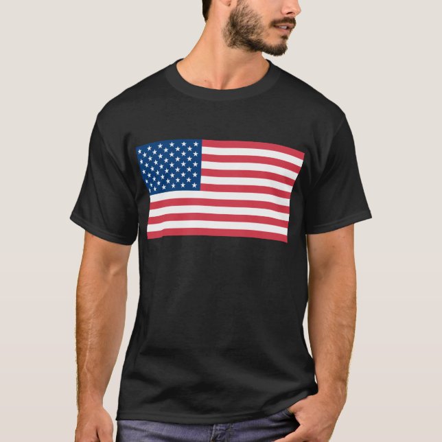 T-shirt Bandeira Americana (Frente)