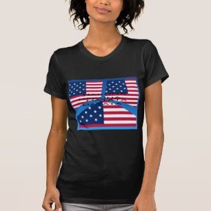 T-shirt Bandeira Americana com Hakuna Matata: Design Patri