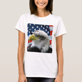 T-shirt Bandeira americana da águia americana
