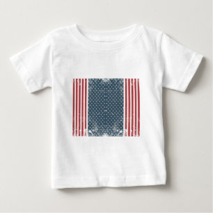 T-shirt bandeira americana vertical