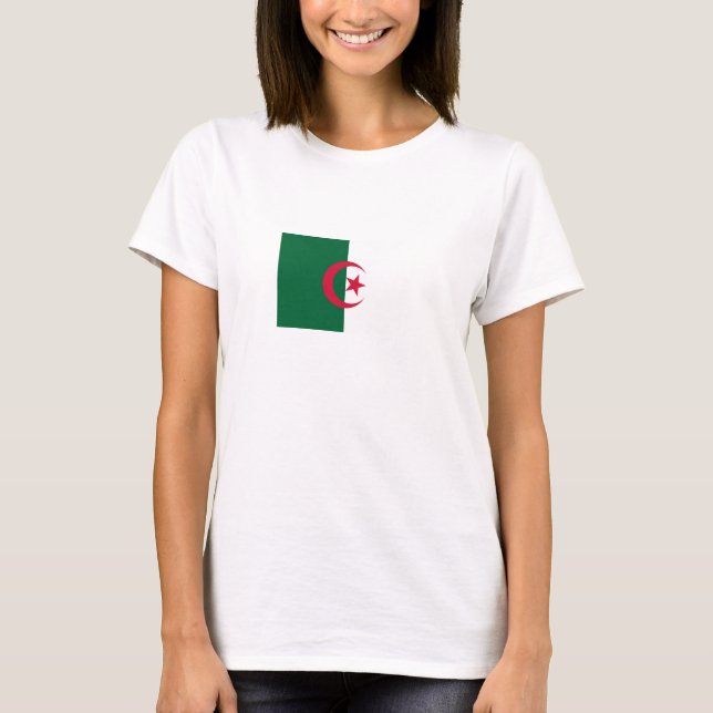 T-shirt Bandeira Argelina Patriótica (Frente)