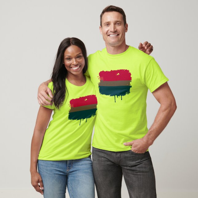 T-SHIRT BANDEIRA BISSEXUAL ESGOTANDO (Unissex)