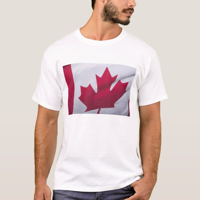 T-shirt Bandeira Canadense. (Frente)