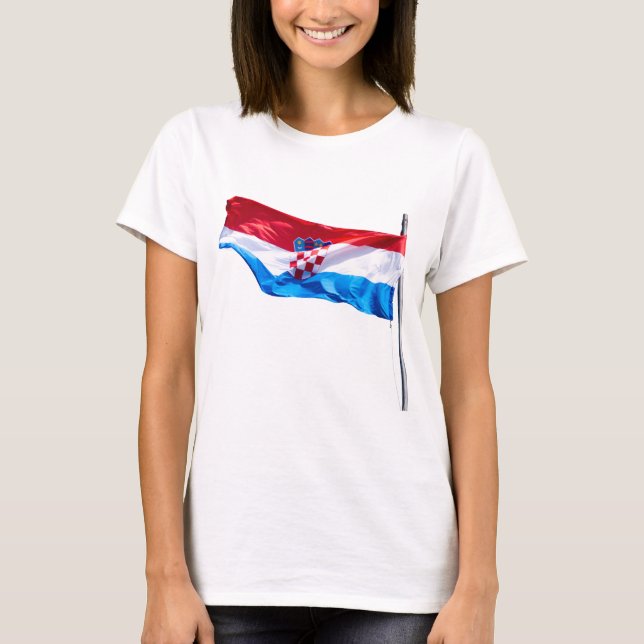 T-shirt Bandeira croata (Frente)