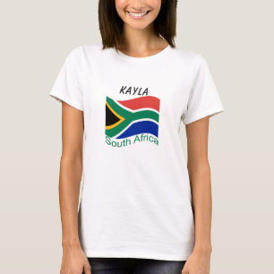 T-Shirt Bandeira da África do Sul