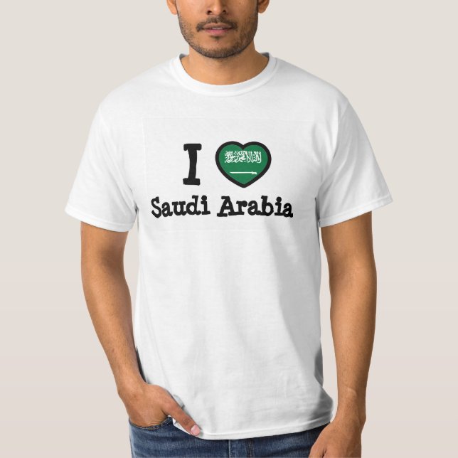 T-shirt Bandeira da Arábia Saudita (Frente)