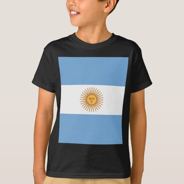 T-shirt Bandeira da Argentina (Frente)