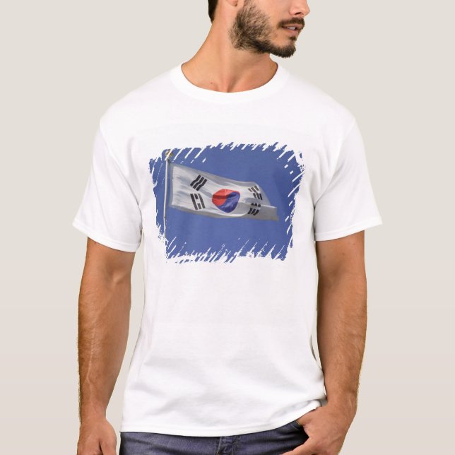 T-shirt Bandeira da Coreia do Sul (Frente)