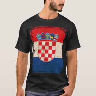 T-shirt Bandeira da Croácia