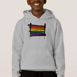 T-shirt Bandeira da escova do orgulho gay do arco-íris