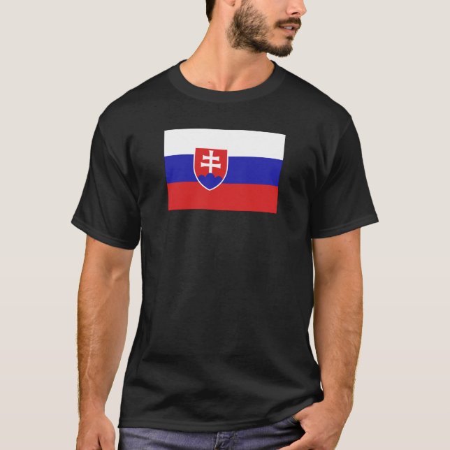 T-shirt Bandeira da Eslováquia (Frente)
