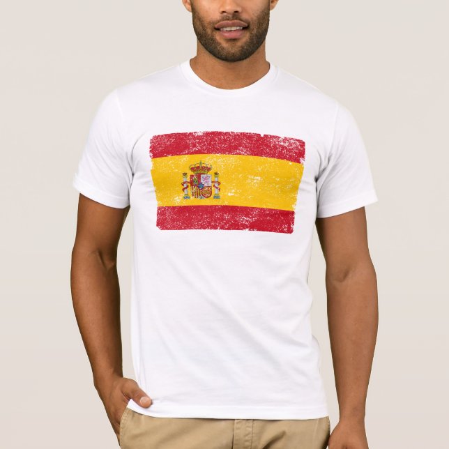T-shirt Bandeira da espanha (Frente)