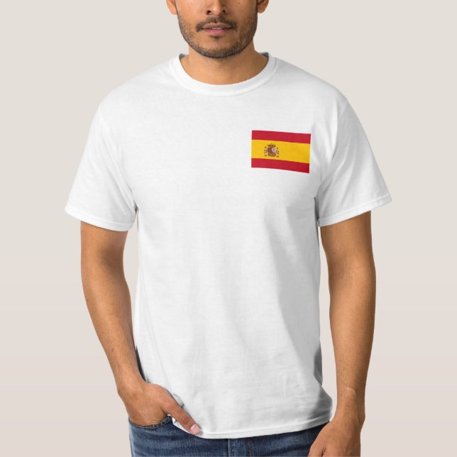 T-shirt Bandeira da Espanha (Frente)