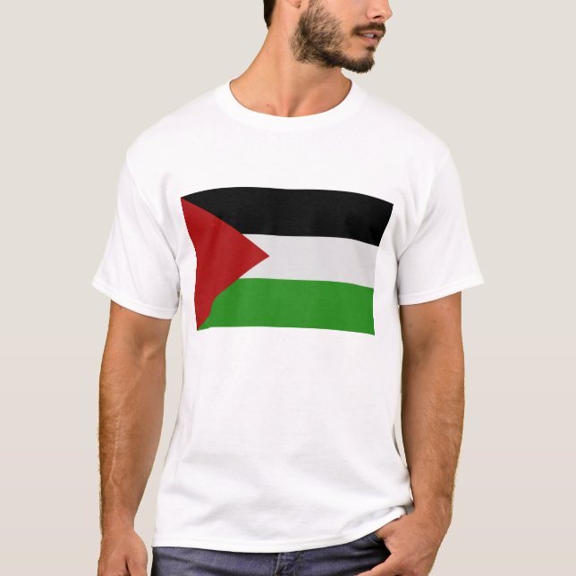 T-shirt Bandeira da Palestina (Frente)