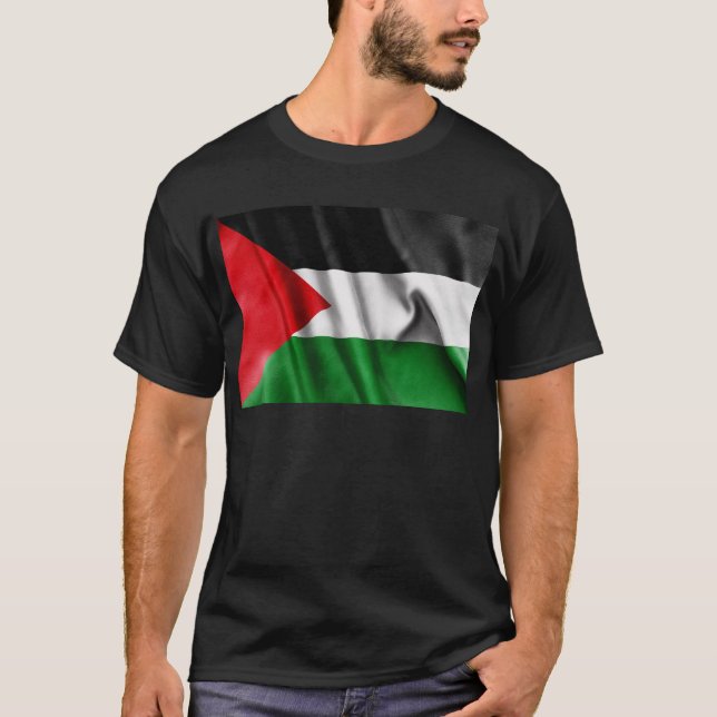 T-shirt Bandeira da Palestina (Frente)