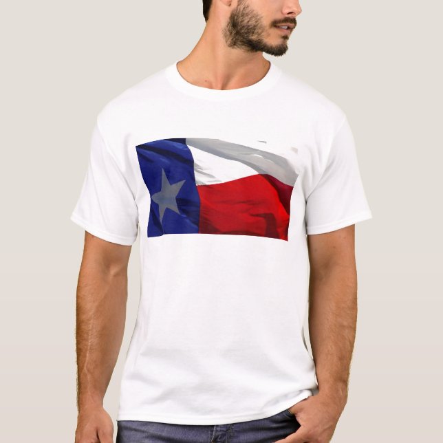 T-shirt Bandeira da Pop Art do Texas (Frente)