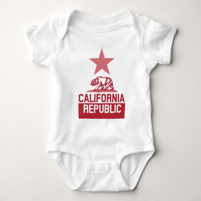 T-shirt Bandeira da REPÚBLICA DA CALIFÓRNIA (Frente)